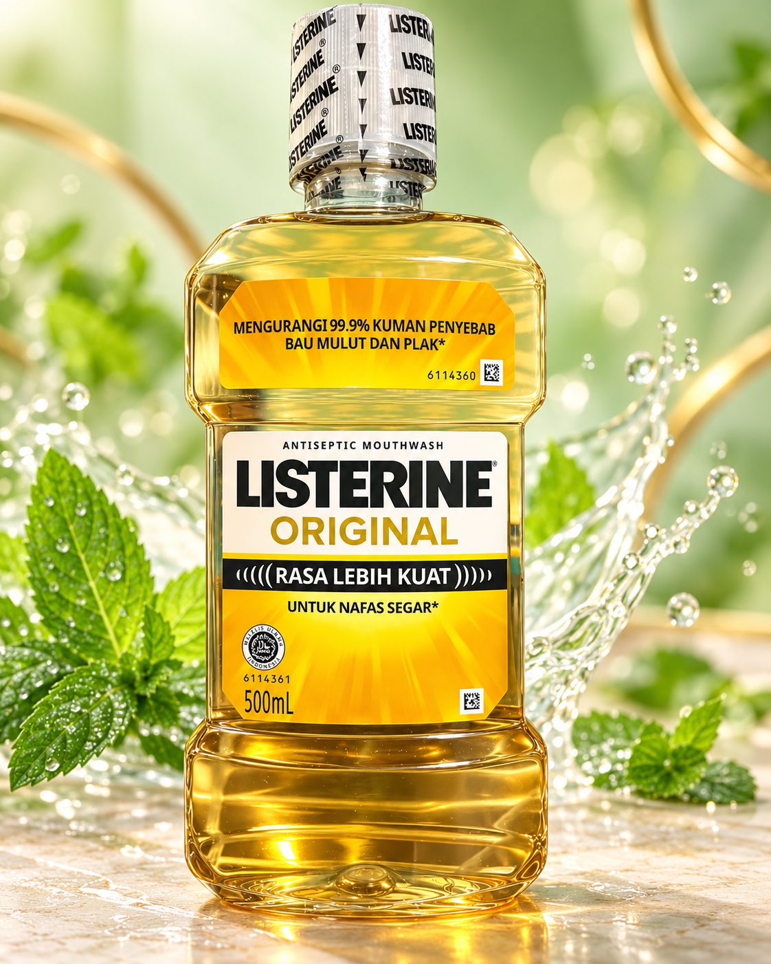 Listerine Original Antiseptic Mouthwash – 500 mL