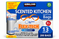 Kirkland Signature Scented Kitchen Drawstring Bags – 13 Gallon, 200 Bags