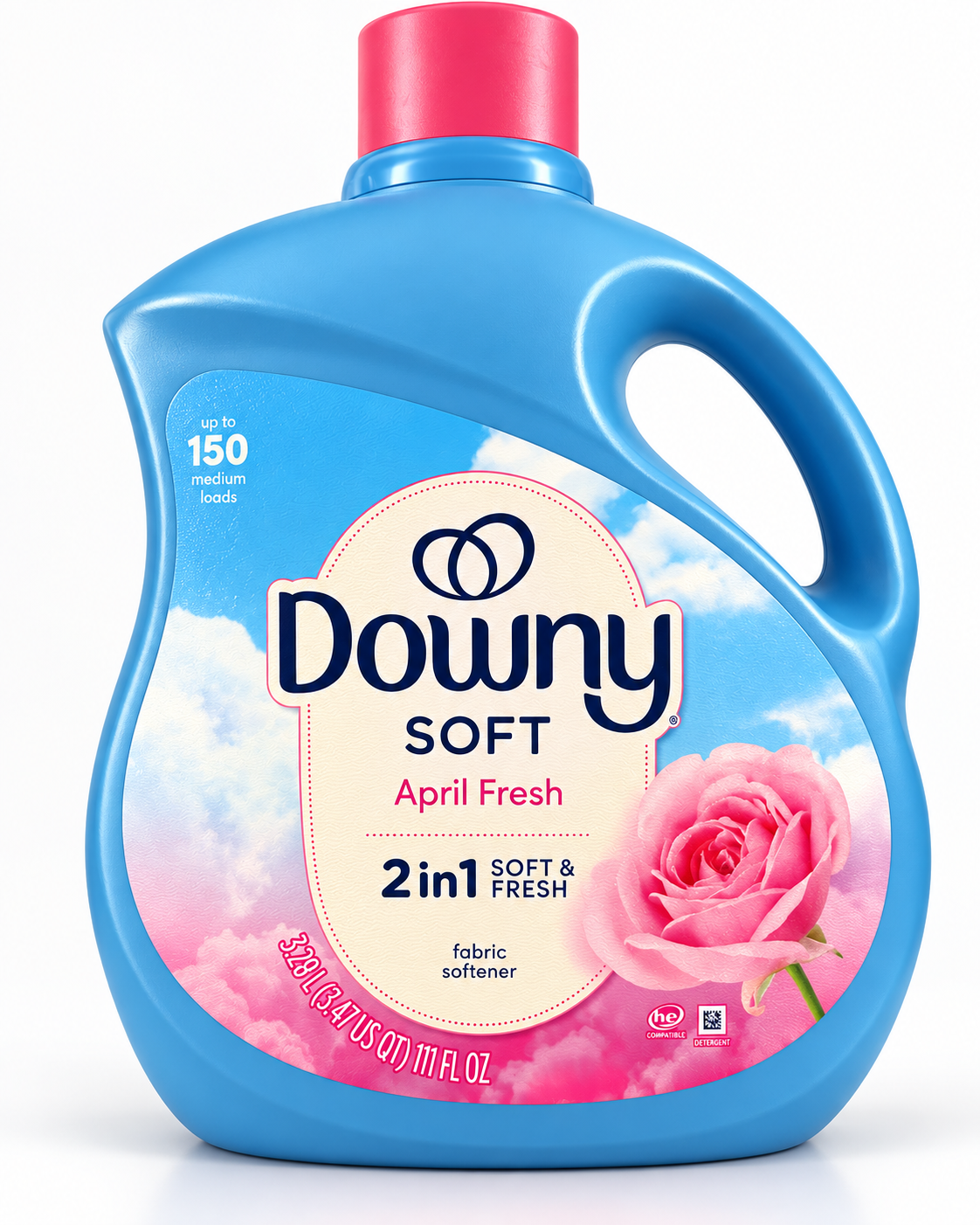 Downy Soft April Fresh Fabric Softener 2-in-1 – 111 fl oz